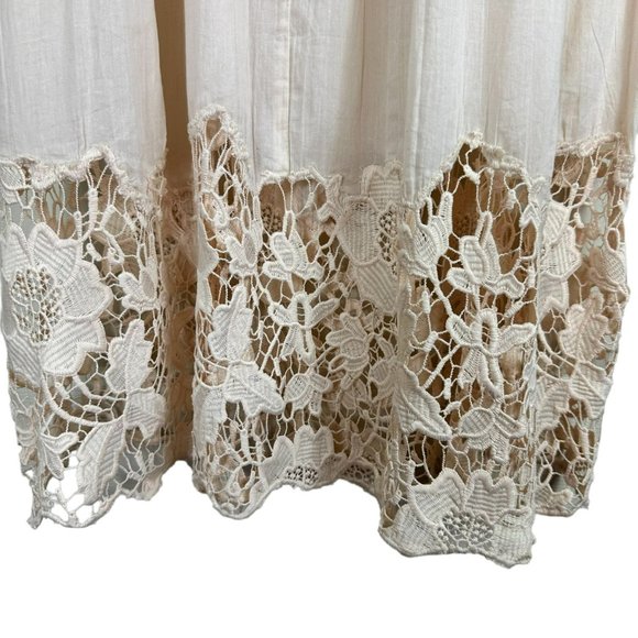 Anthrolopogie Holding Horses Magnolia Lace Ivory Dress Size 0 - Picture 8 of 15